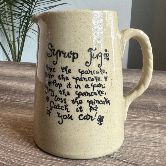 Pearson's of Chesterfield Stoneware, 1pt Syrup Jug. - Picture 1 of 6